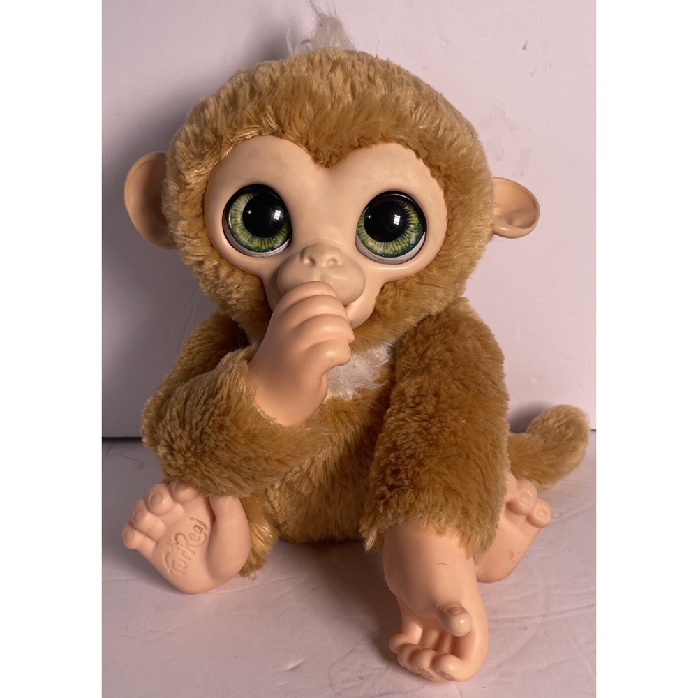 Zandi Fur Real Friend- Check Up Monkey 2017‎ Makes Sounds Sucks Thumbs And...